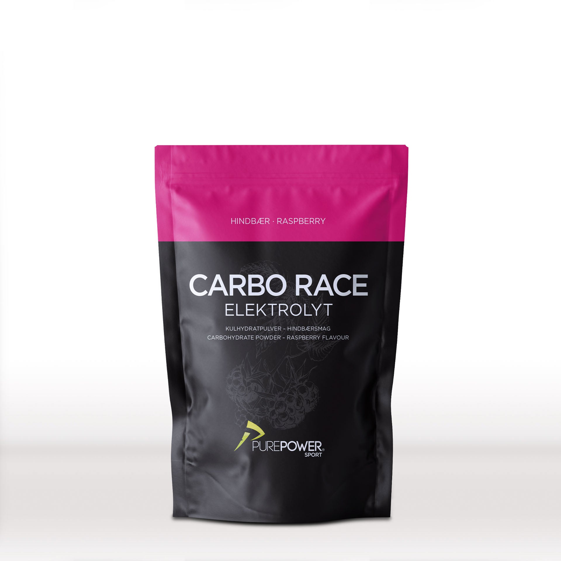 Carbo Race Elektrolyt - Hindbær 1 kg